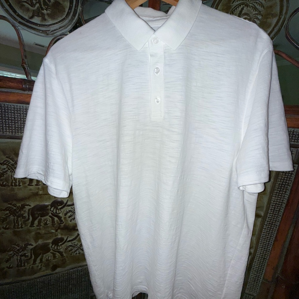 Vince Cotton Slub Jersey Polo - Large - Like New Condition